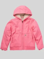 Women's Hooded Style Pink Jacket