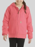 Pink Sherpa Carhartt Zipper Jacket
