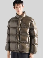 Prada Medium weight Re Nylon down jacket Green