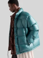 Prada Puffer Jacket Blue