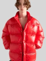 Prada Puffer Jacket Red