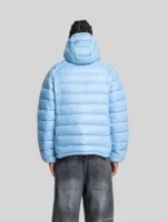 Puffer more money more love jacket Blue