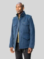 Self Edge Iron Heart M65 Field Denim Jacket Indigo