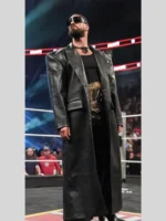 Seth Rollins WWE RAW Black Leather Long Coat