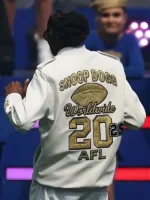 Snoop Dogg AFL White Bomber Jacket 2025