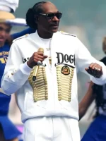 Snoop Dogg Gold Embellished AFL Jacket