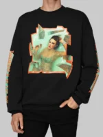 Taylor Swift The Life of a Showgirl Black Crewneck Sweatshirt