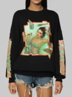The Life of a Showgirl Taylor Swift Crewneck Sweatshirt Black