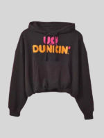 UO x Dunkin Graphic Bubble Hoodie Black