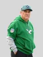 Vic Fangio Eagles Kelly Green Pullover Hoodie