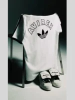 White Adidas x Avirex T-shirt