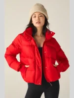Women's Red Beyond Yoga Jackets