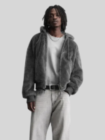 Zara FAUX LEATHER BOMBER JACKET