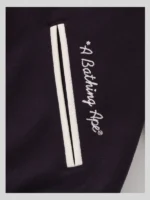 A Bathing Ape Black & White Varsity Jacket
