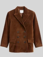 Alexa Chung Brown Madewell Blazer