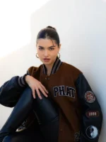 Baby Phat Brown Black Varsity Jacket
