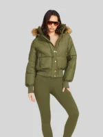 Baby Phat Puffer Jacket Green