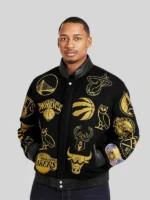 Black OVO x NBA Jeff Hamilton Jacket