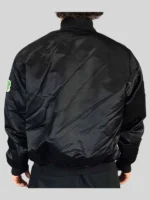 Boston black celtics satin starter jacket men's