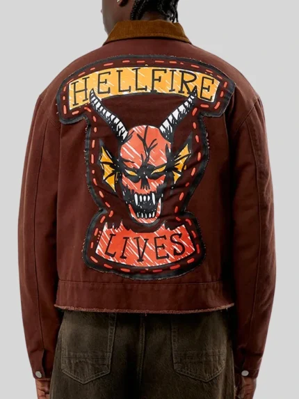 Brown Hellfire Lives Garage Jacket