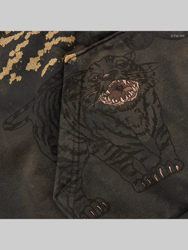CJ Cactus Jack Fragment x Takashi Murakami Hollow Black Hoodie Sweatshirt