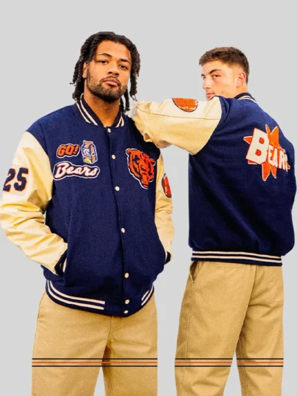 Chicago Bears Letterman Varsity Jacket