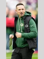 Coach Matt LaFleur Packers Black Puffer Vest