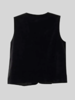 Embroidered Christmas Velvet Vest