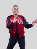 It Ain’t Right Sebastian Maniscalco Red & Black Jacket