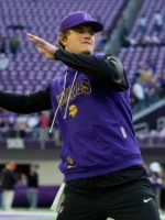 J.J. McCarthy Vikings Sideline Sleeveless Hoodie