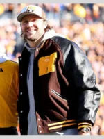 Josh Allen Wyoming Football Black Jersey Retirement Ceremony Jacket