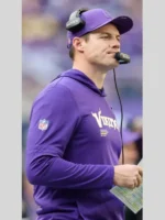 Kevin OConnell Minnesota Vikings Sideline Long Sleeve Hoodie T-Shirt Purple