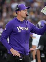 Kevin OConnell Vikings Long Sleeve Hooded T-Shirt