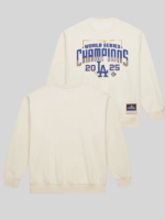LA Dodgers World Series Champions Sweatshirt Cream