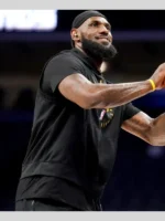 Lebron James Lakers Sleeveless Hoodie Black