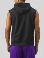 Lebron James Los Angeles Lakers Nike Black Sleeveless Hoodie