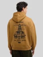 Levi's x Barbour Graphic Sweatshirt Hoodie In Brown