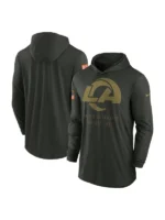 Los Angeles Rams Salute to Service Hooded Long Sleeve T-shirt Black