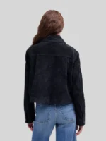 Madewell Suede Jacket Blue