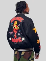 Mark Bode Palace x Cheech Wizard Varsity Jacket Black