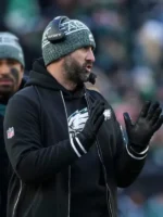 Nick Sirianni Eagles Nike Black Bomber Jacket