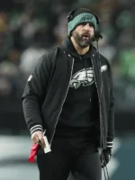 Nick Sirianni Eagles Nike Sideline Bomber Jacket Black