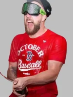 October Baseball Red Shirt