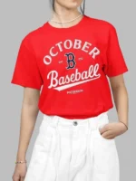 October Baseball Shirt Red Sox