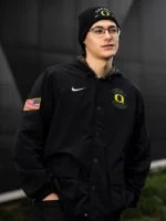 Oregon Ducks Nike Black Military Appreciation Jacket 2025