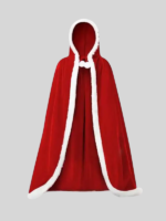 Santa Claus Red Velvet Hooded Cloak