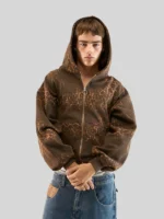 Scuffers Leopard Zipper Hoodie