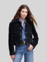 Suede Madewell Blue Jacket