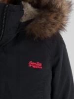 Superdry Study Duffle Black Jacket