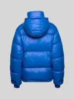 Svea Blue Down Hooded Puffer Jacket